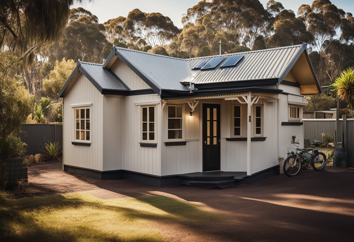 A bushfire granny flat in Victoria, Australia, with a second small home and a BAL report